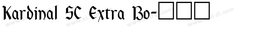 Kardinal SC Extra Bo字体转换